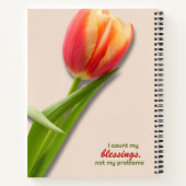 今日はチューリップの日誌に感謝 ノートブック (裏面)