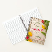 今日はチューリップの日誌に感謝 ノートブック (内部)