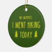 今日はハイキングに行った セラミックオーナメント (左)