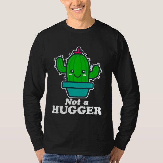 今日はハグしないサボテン Tシャツ (正面)