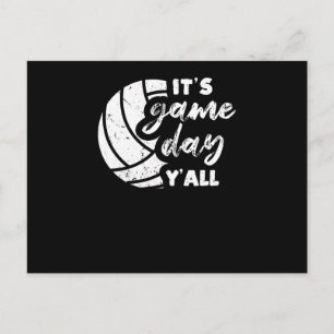 今日はバレーボール選おもしろい手のVボール ポストカード