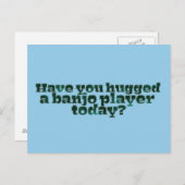 今日はバンジョー選手を抱き締めた？ ポストカード (正面/裏面)
