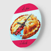 今日はパイだ ラージ壁時計 (傾斜)