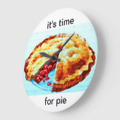 今日はパイ時計の時間だ ラージ壁時計 (傾斜)