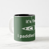 今日はパッ素晴らしドーしてた ツートーンマグカップ (正面左)