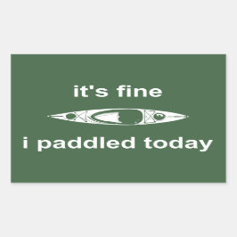 今日はパッ素晴らしドーしてた 長方形シール