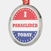 今日はパラグライダーをした メタルオーナメント (左)