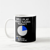 今日はビデオゲームをするかな - PCゲーマー愛好家 コーヒーマグカップ (左)