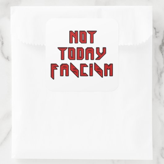 今日はファシズムではない スクエアシール (バッグ)