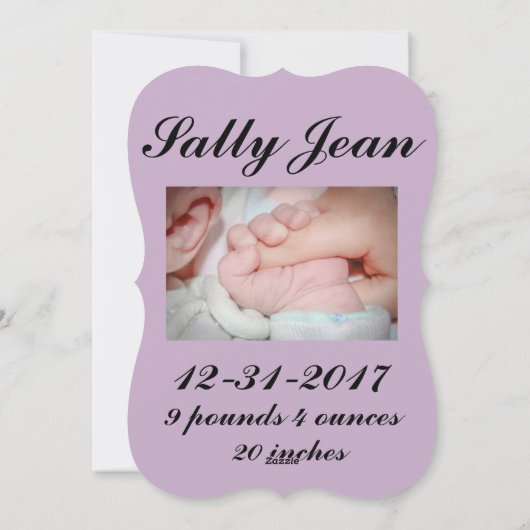 今日はプリンセスが発生まれ表した シーズンカード (裏面)