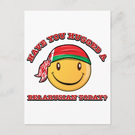 今日はベラルーシ人を抱き締めた? ポストカード (正面)