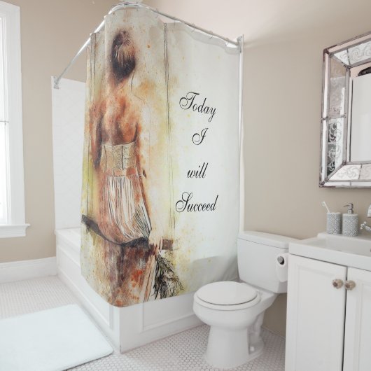 今日はベンチにカーテン女をシャワーが浴びる シャワーカーテン (インサイチュ)