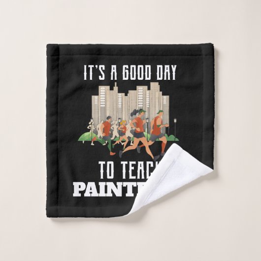 今日はペイントボールが楽教えしい ウォッシュタオル (ウォッシュタオル)