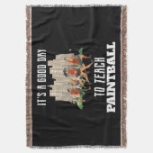 今日はペイントボールが楽教えしい スローブランケット (正面縦)