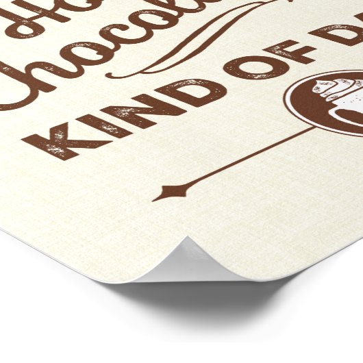 今日はホットチョコレートの一種のデイポスター ポスター (角)