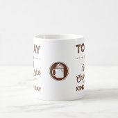 今日はホットチョコレートの一種のデイマグだ コーヒーマグカップ (中央)