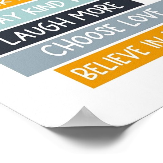 今日はポスターやる気を起こさせるや子供たち前向き ポスター (角)