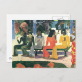 今日はマーケットに行かない – Paul Gauguin ポストカード (正面/裏面)