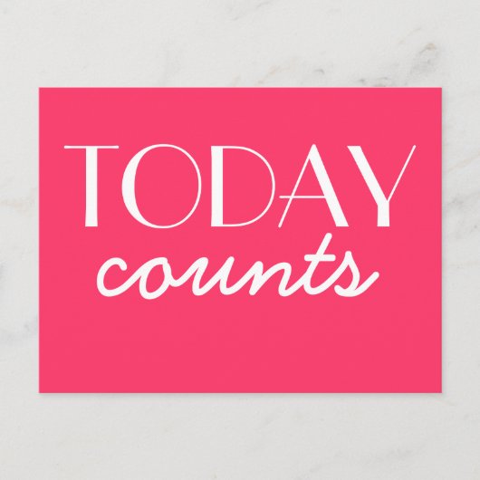 今日はモチベーションを上げる ポストカード (正面)