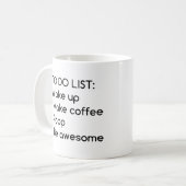 今日はモーニングコーヒーマおもしろいグをリストする コーヒーマグカップ (正面左)