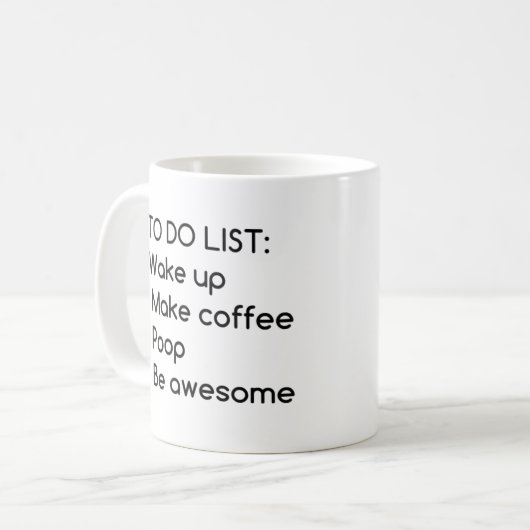 今日はモーニングコーヒーマおもしろいグをリストする コーヒーマグカップ (正面左)