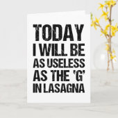 今日はラザーニャのGみたいに役に立たない カード (黄色い花)