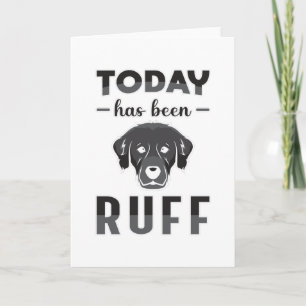 今日はラフretriever犬の恋人パピーされている カード