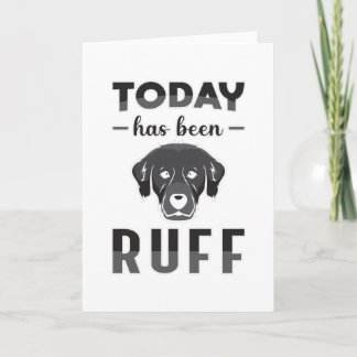 今日はラフretriever犬の恋人パピーされている カード