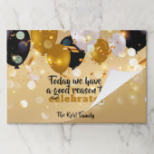 今日はランチョンマットする正当な理由があ祝る ペーパーパッド (折り畳み)