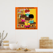 今日はリーダー、明日はリーダー教室ポスター ポスター (キッチン)