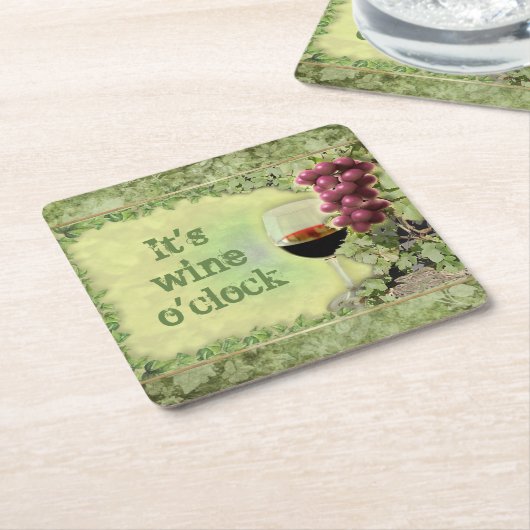 今日はワインだ ペーパーコースター (アングル)
