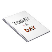 今日はワードアー感動的トの日 ノートブック (右側)