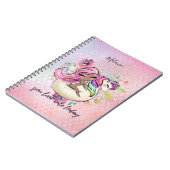 今日は一かわいらし角ガーリーピンクが可愛いね ノートブック (左側)