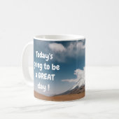 今日は一日にな素晴らしる！コーヒーマグ コーヒーマグカップ (正面左)