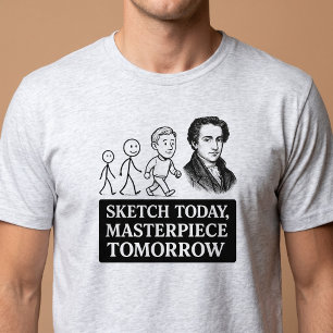 今日は下書き、明日は傑作 Tシャツ