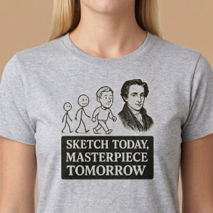 今日は下書き、明日は傑作 Tシャツ