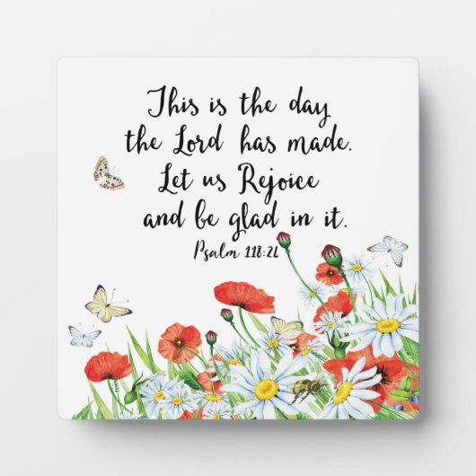 今日は主が作った日だ フォトプラーク (正面)