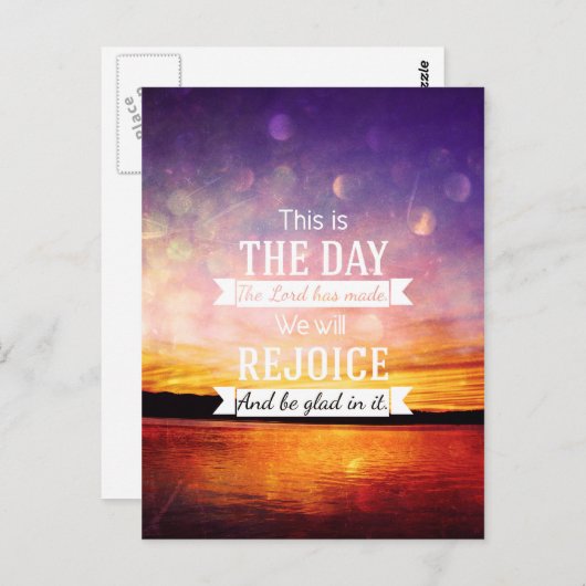 今日は主の成した日だ… ポストカード (正面/裏面)