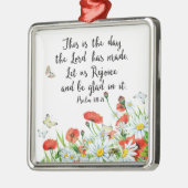 今日は主の成した日である メタルオーナメント (左)