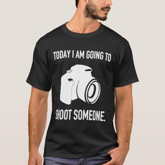 今日は人々の写真家を撮る Tシャツ (正面)