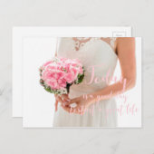 今日は人生を始める素晴らしよい日だ結婚 ポストカード (正面/裏面)