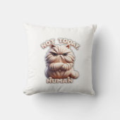 今日は人間のぶつぶつ猫の装飾用クッションおもしろい気分 クッション (正面)