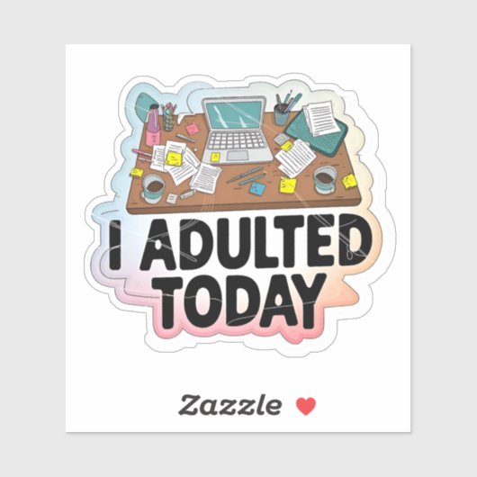 今日は仕事で大歓迎 シール (シート)