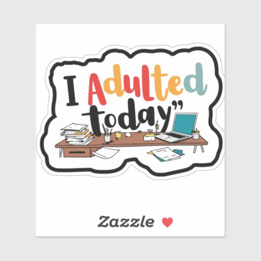 今日は仕事で大歓迎 シール (シート)