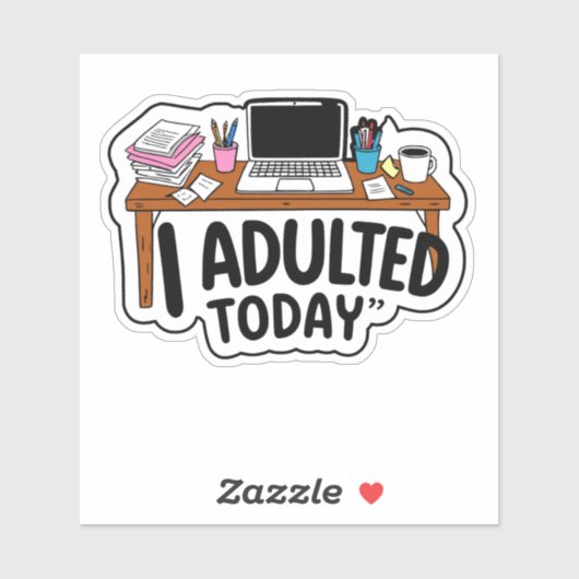 今日は仕事で大歓迎 シール (シート)