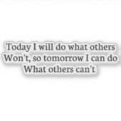 今日は他の人が行わないことをやるから、明日はI c シール (正面)