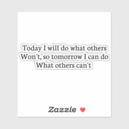 今日は他の人が行わないことをやるから、明日はI c シール