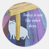 今日は他の日とは違う ラウンドシール (正面)