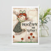 今日は休め – フレーム可能なアートカード 招待状 (スタンド正面)