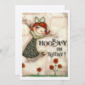 今日は休め – フレーム可能なアートカード 招待状 (正面/裏面)